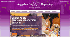 Desktop Screenshot of angyalvar.org