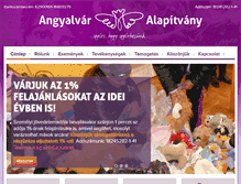 Tablet Screenshot of angyalvar.org